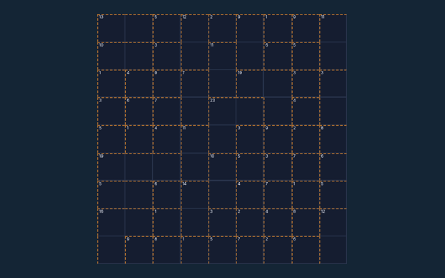 Killer Sudoku game board